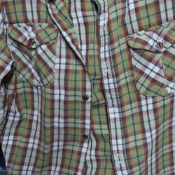 North Face Men's Large Flannel Button Down