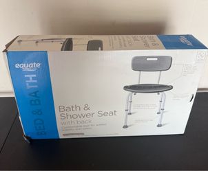 Equate Bath & Shower Chair with Back - 350lb Capacity, for Elderly & Disabled