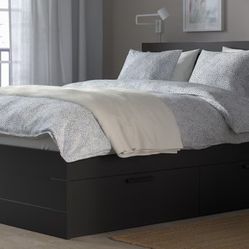 Bed Frame With Drawers And Head Board