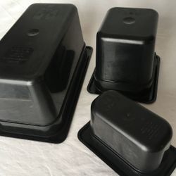 Lot of 12 Black Cambro Camwear Food Pans