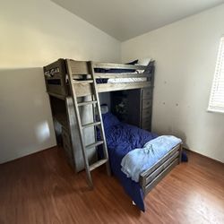 Bunk Bed / Desk And Dresser Set - Reduced Price!! 