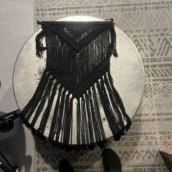 Black Macrame Wall Hanging 