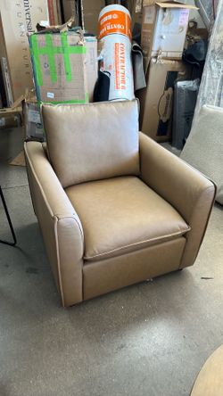 Brown accent chair