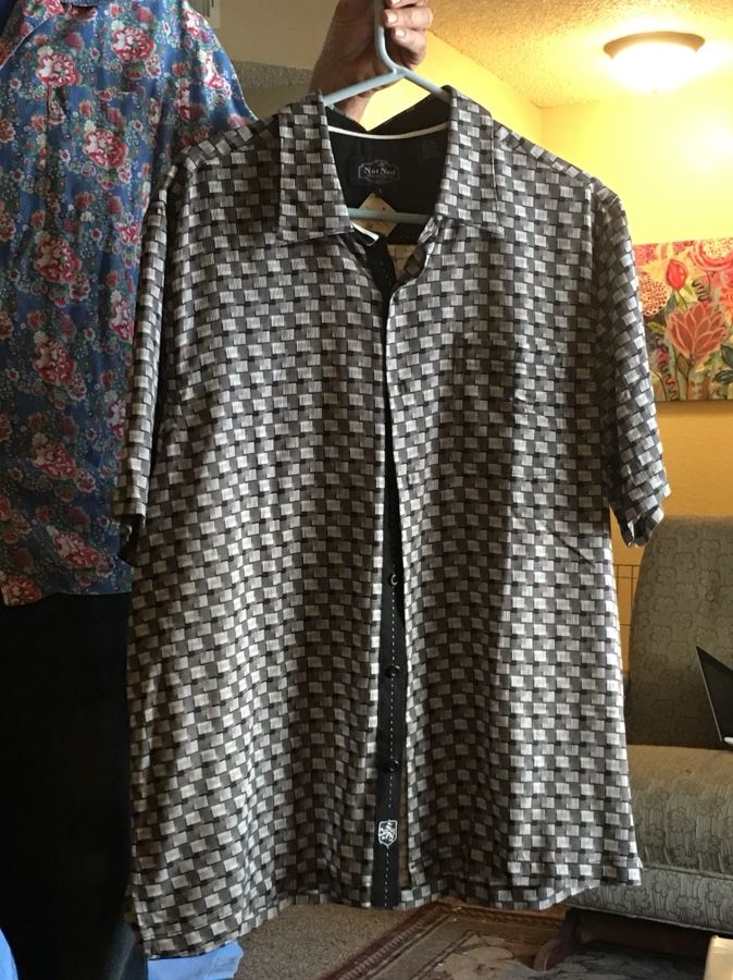 Nat Nast Black and gray shirt