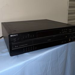 Sony CDP-CA8ES 5-Disc CD Changer Black Headphone Jack Stereo RCA Optical Outputs