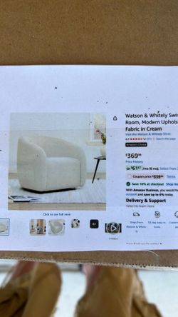 New accent swivel chair