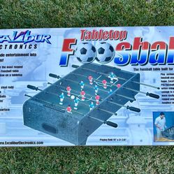 NEW IN BOX Excalibur Electronics brand Tabletop Foosball Table 
