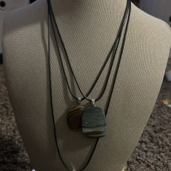 Designer rock necklace