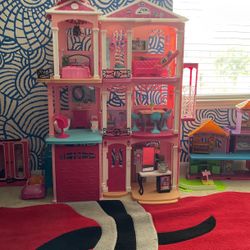 Barbie Doll House With Furniture 