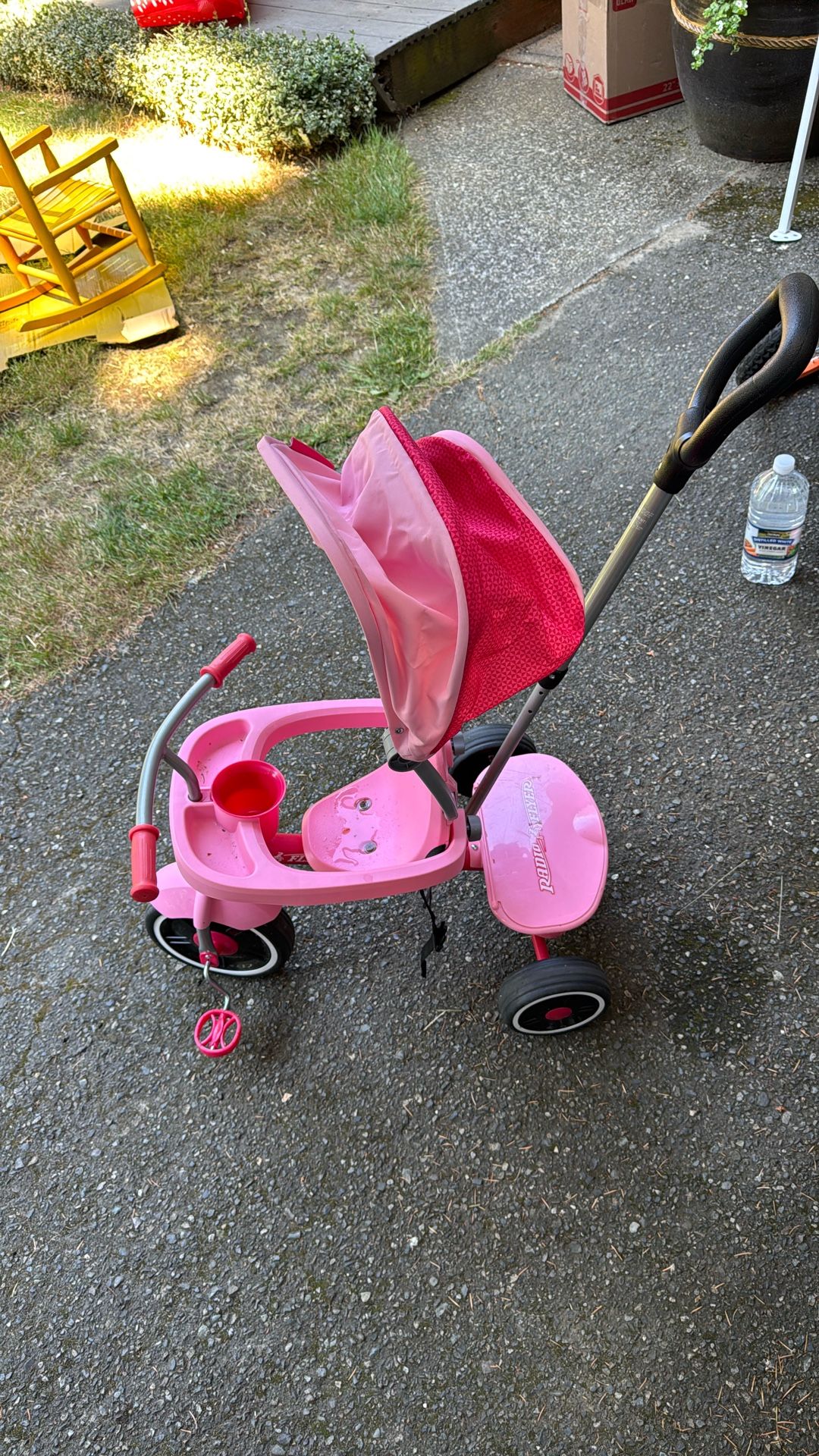 Radio Flyer Pink Trike With Parent Handle