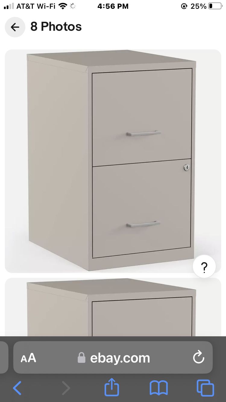 filing cabinet with two drawers 