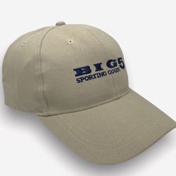 Big 5 Sporting Goods  Baseball Cap Hat 100% Cotton, Beige Color , New Condition