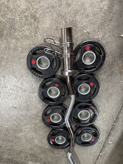 Olympic Weights Curl Bar Set