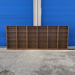Mid Century Modern Danish Teak Set Of 6 Bookshelves 