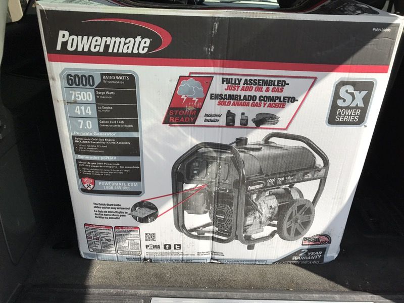 Brand new 7500 watt peak generator