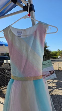 Bonnie Jean Girls Pastel Rainbow Dress