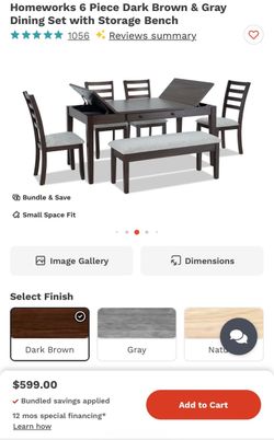 Diner table 6 piece