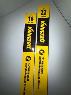 Wiper Blades 16” & 22”
