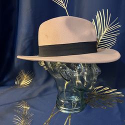 preowned mens pengcheng hat 35% wood 65% acrylic