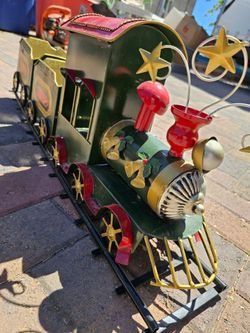 Vintage Christmas train decoration