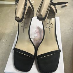 Jessica Simpson Strappy Black Stiletto 