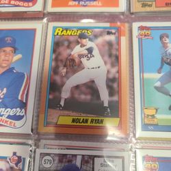 Mix Of Baseball,basketball Football Cards Binder