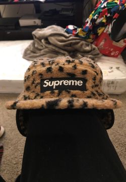 supreme leopard hat
