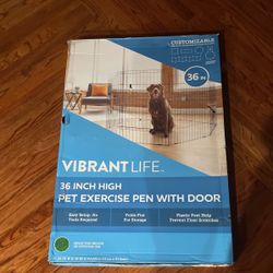 Vibrant Life 36 High Pet Exercise Pen With Door for Sale in Buford GA OfferUp