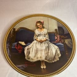 Norman Rockwell Plate – Waiting / Plato decorativo Rockwell – Esperando