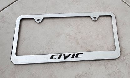 Honda CIVIC Chrome Plated License Plate Frame