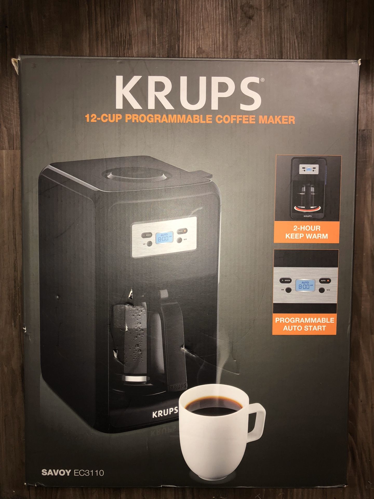 Krups coffee maker 12 cups programmable