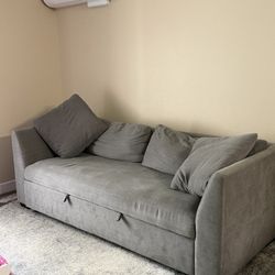 Gray Fold Out Couch