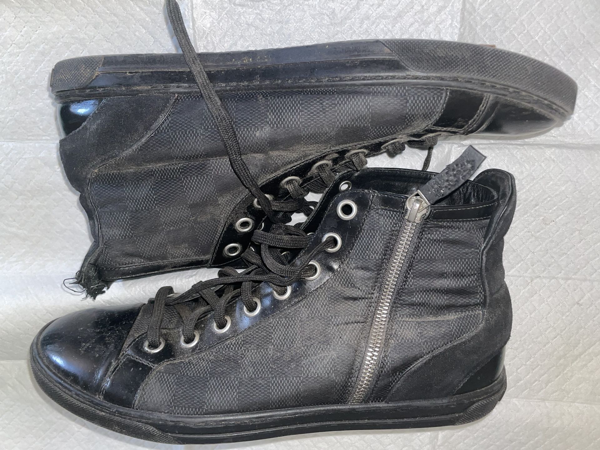 Louis Vuitton Damier High Top Sneakers