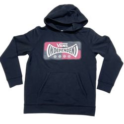 Vans x Independent Hoodie Pullover Youth Medium Black Sweater Sweatshirt New