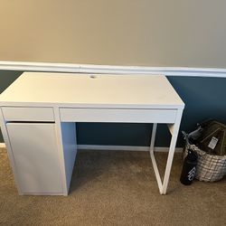 Small White IKEA Desk