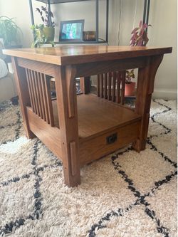 Wooden side table