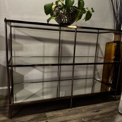 42'' Glass Top Console Table
