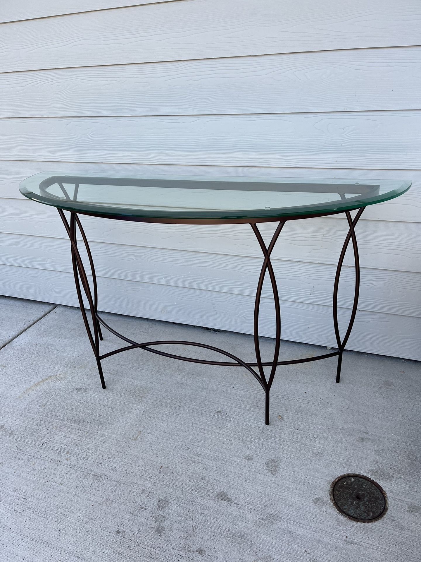 Glass Console Table 