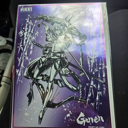 Scarlet (Guren) from the game Goddess of Victory: Nikke. Limited edition poster