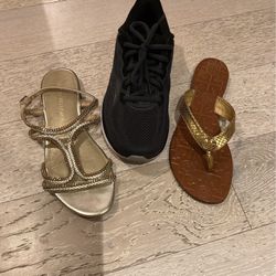 Designer Sandals & Sneakers (size 8)