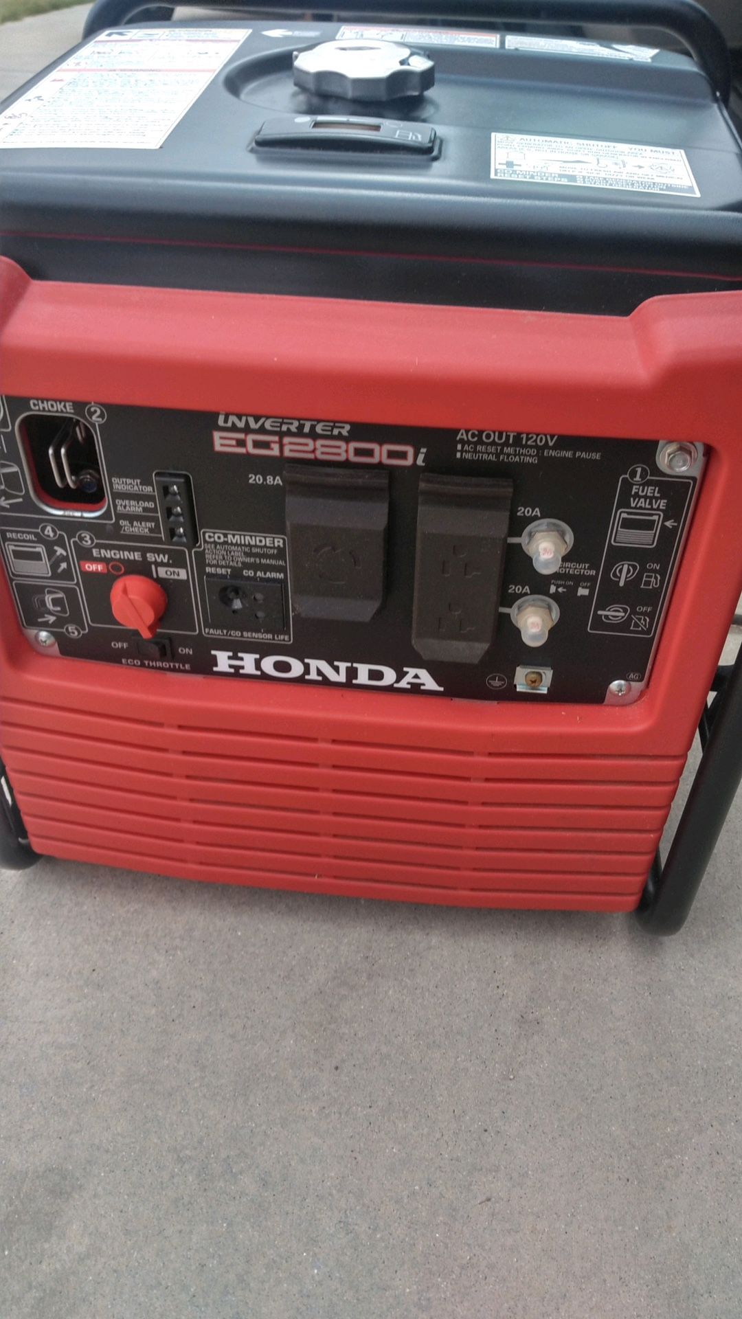 2800 Watt Honda Generator 