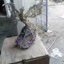 Sculpture Of Dragon On Skull