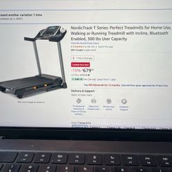 Nordictrack T series Treadmill , Hardly Used Like New 
