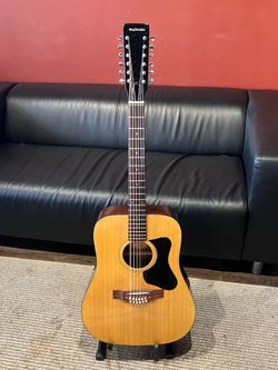 Vintage Guild Madeira A-12 12 String Acoustic Guitar with Hardcase