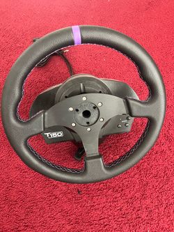 Thrustmaster  T150 Wheel Base  W/ Runsco Steering Wheel