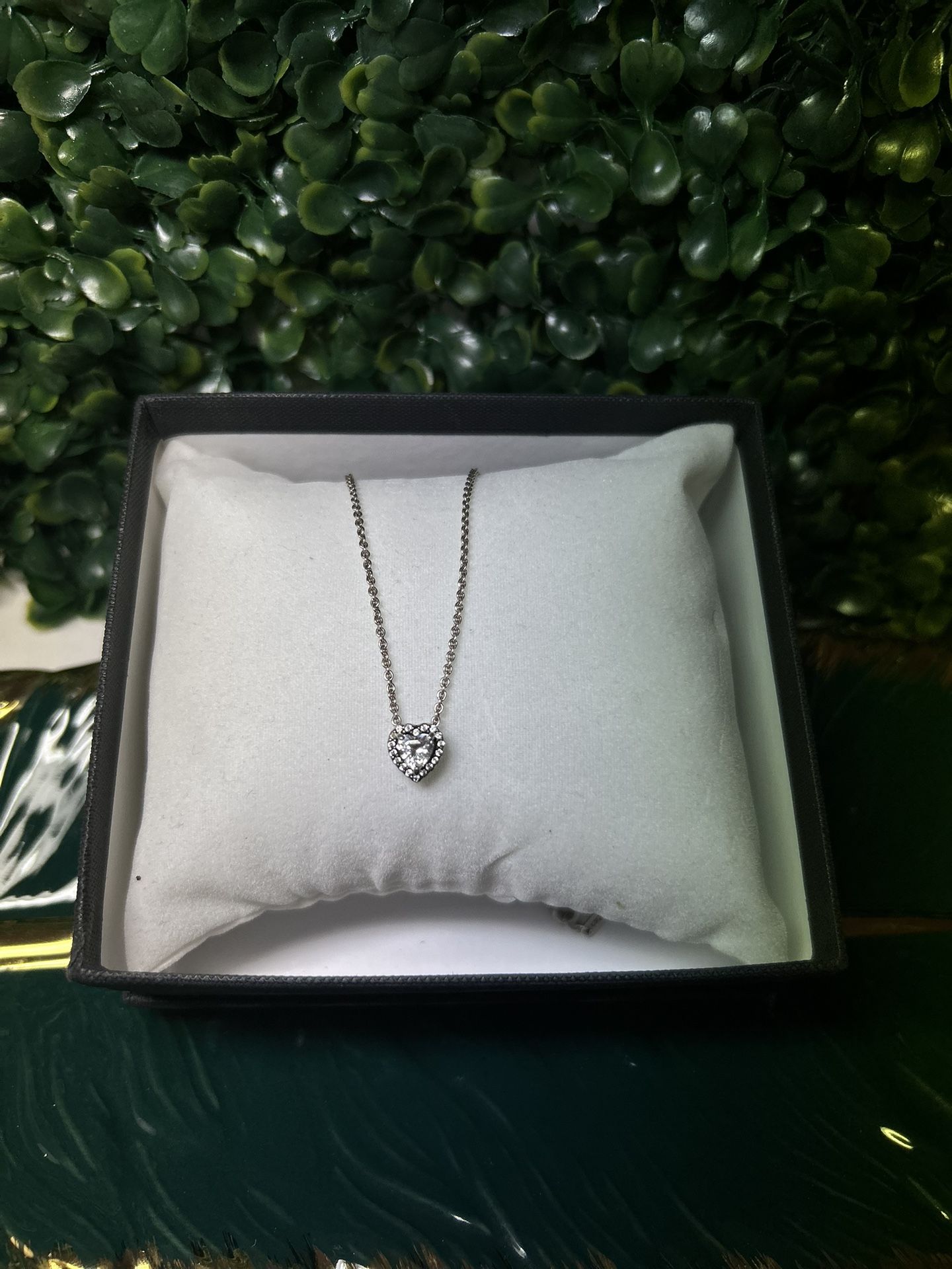 Sliver Sterling heart Pandora Necklace