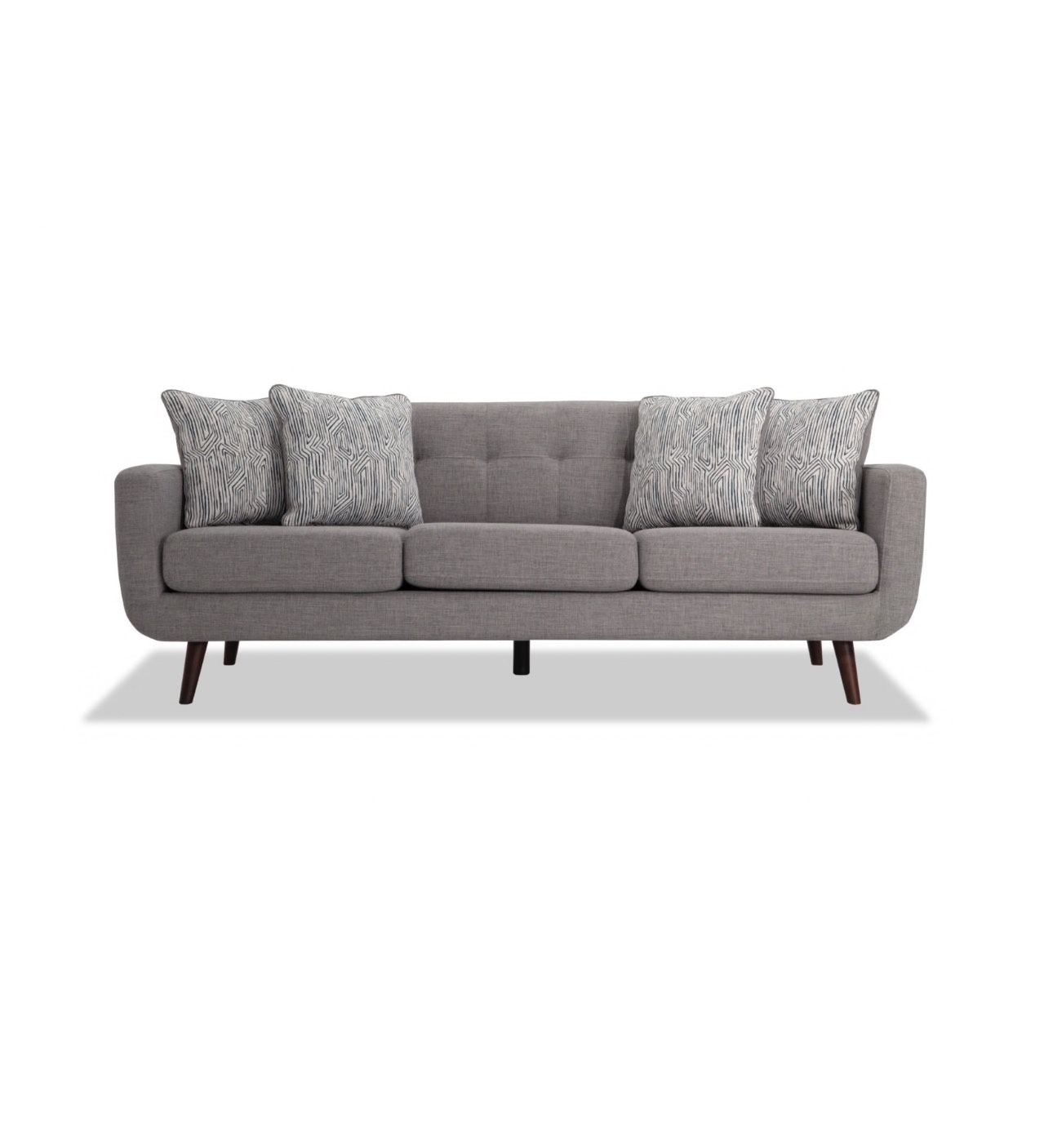 Gray 3 seat sofa