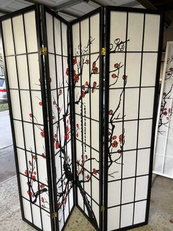 4 panels room divider