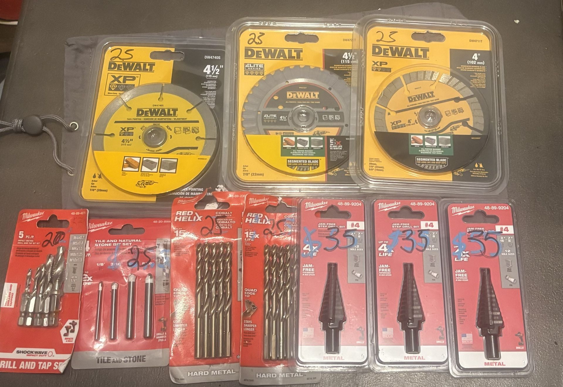 Brand new lot of Milwaukee and DeWalt