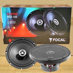 Focal Auditor Car Speakers Set 6 1/2" 2-Way Coaxial Speaker System 120 Watts RCX-165 🚨 Payment Options Available 🚨 No Credit Needed 🚨 